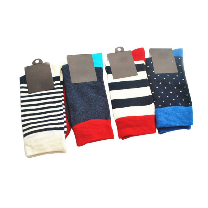 fashion women casual comfortable fringe combed cotton men happy socks college style New lm75