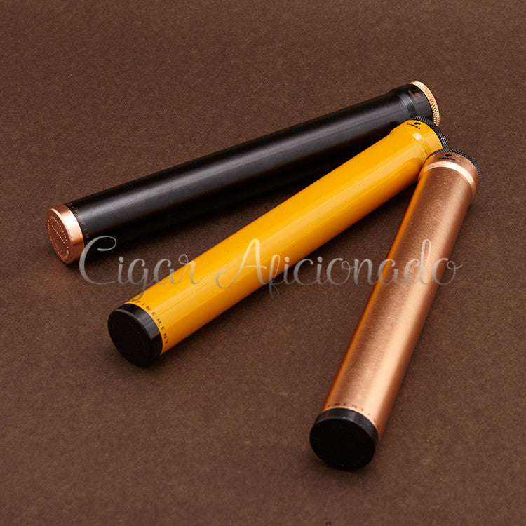 COHIBA Pretty Gadgets Mini Metal Cigar Humidor Stainless Steel Cigar Tube Case Holder W/ Humidifier& Flocking Bag