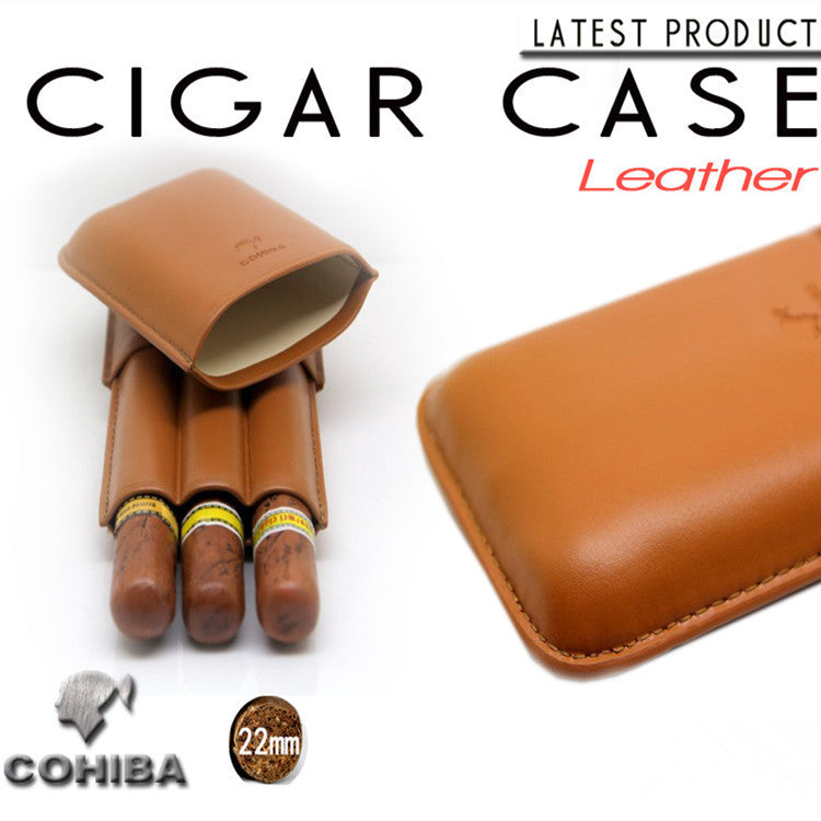 New 1pcs Cohiba Cigar humidor cigar case portable Travel 3 tube Smoking Gadget Accessories